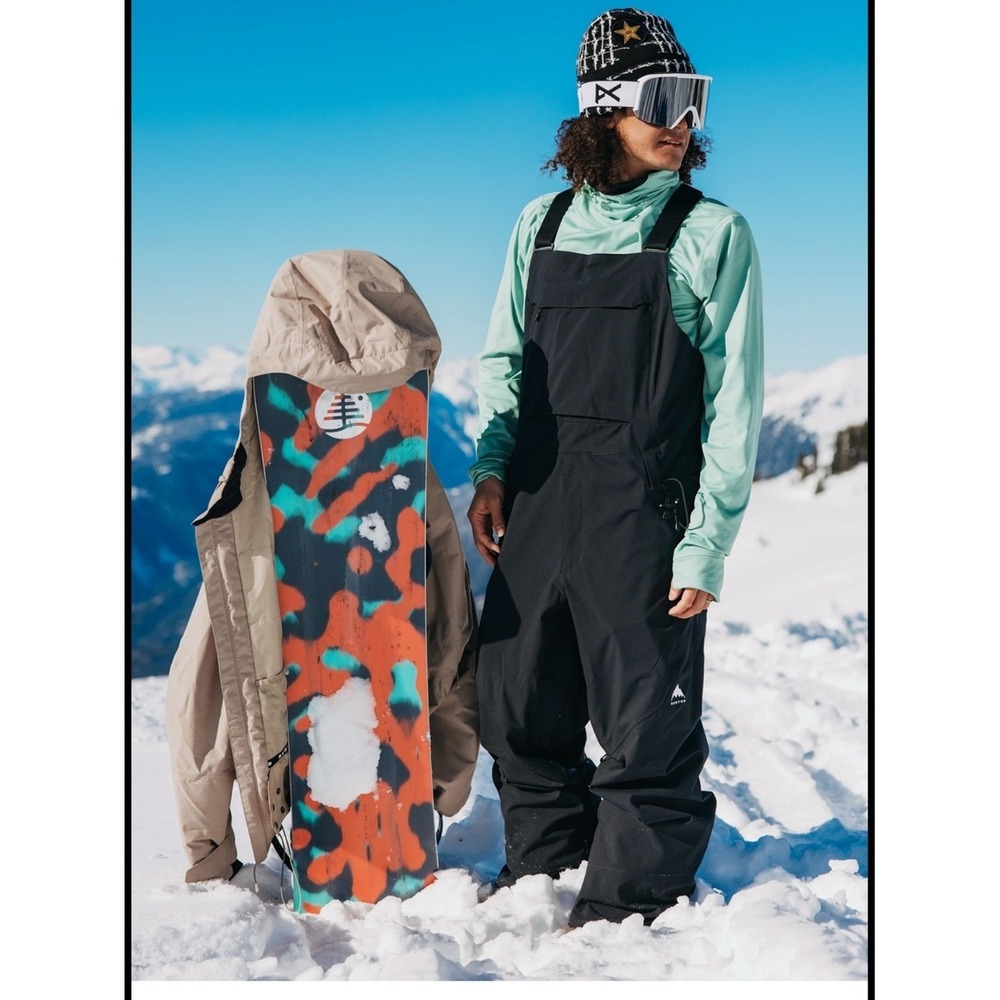 Burton Men's Snowdial Bibs Ski Snowboarding Black Size XL